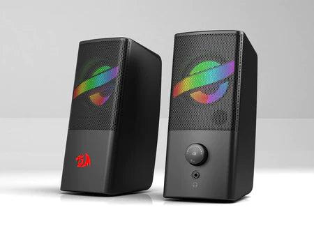 Redragon GS530 Air Aux 3.5mm Stereo Surround Music 2.0 PC Gaming RGB Smart Speakers column for PC Loudspeaker Redragon GS530 Air Aux 3.5mm Stereo Surround Music 2.0 PC Gaming RGB Smart Speakers column for PC Loudspeaker
